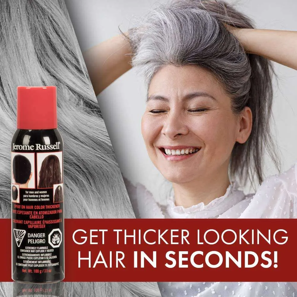 Silver Gray Spray-On Hair Thickener