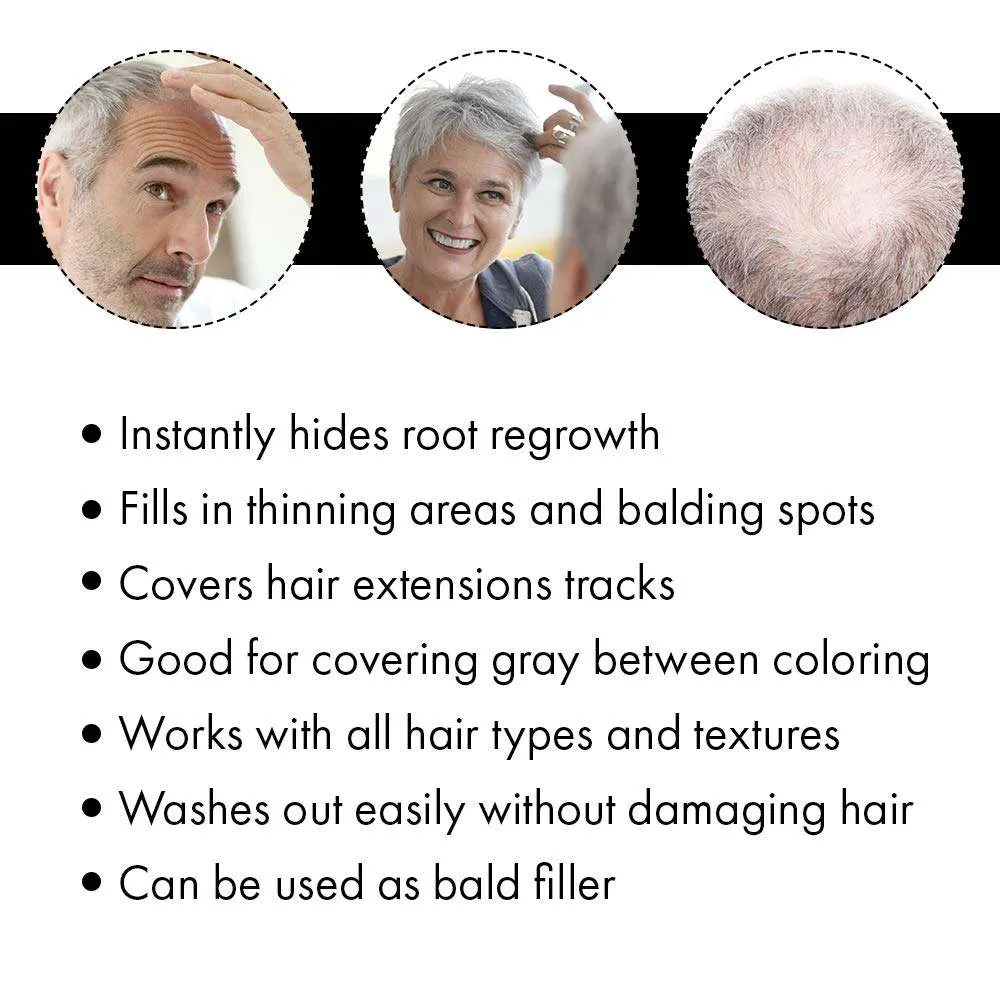 Silver Gray Spray-On Hair Thickener