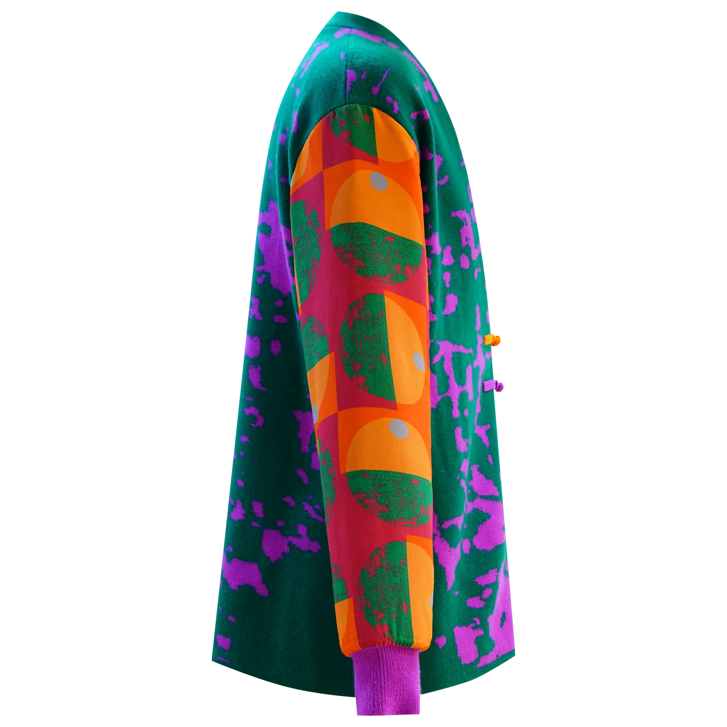 SPARKLE BY KAREN CHAN x HKMoA【FLOWER RAIN】100% Cashmere Tang Jacket / Kung Fu Jacket (花雨) (韓志勳)