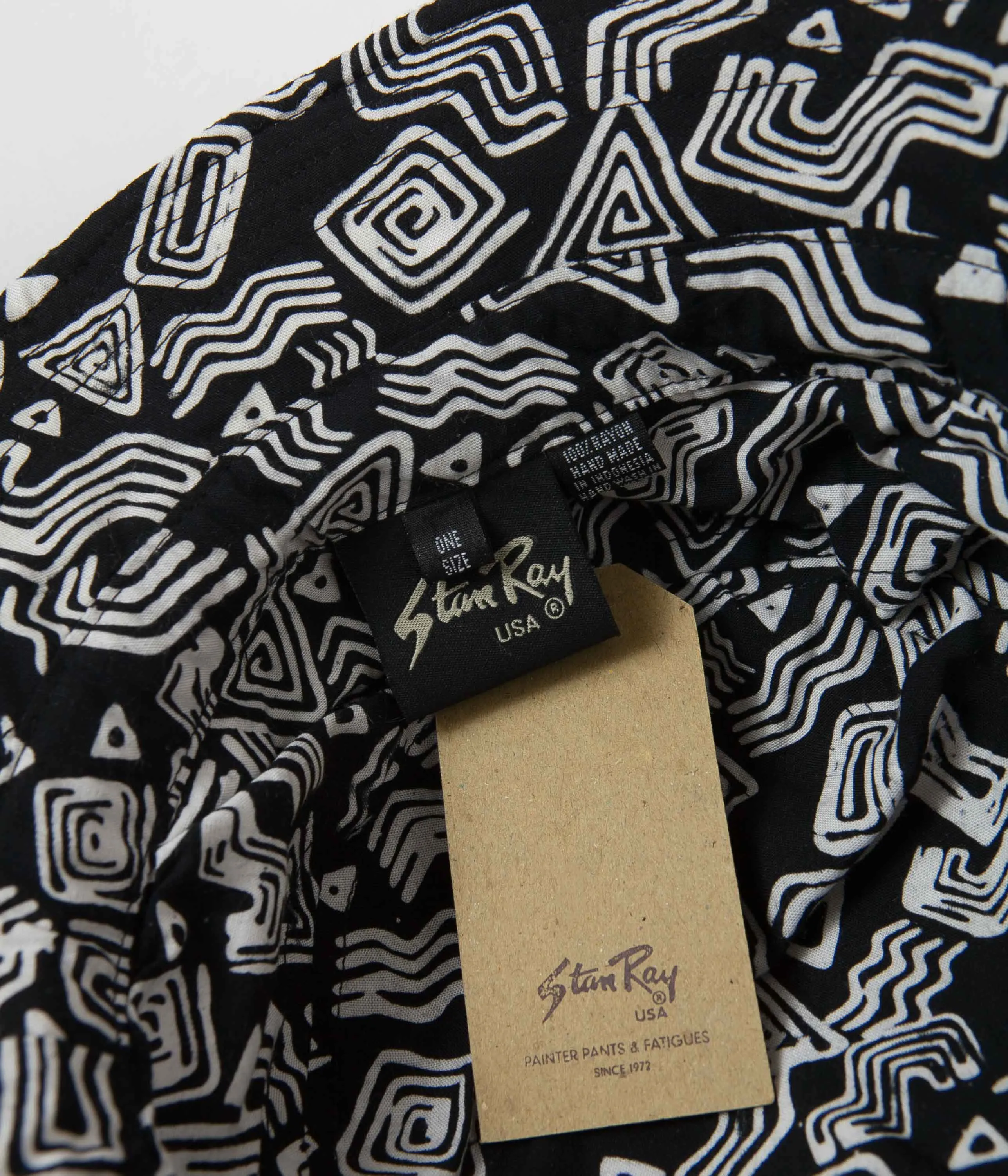 Stan Ray Fillmore Bucket Hat - Tom Tom Batik Black