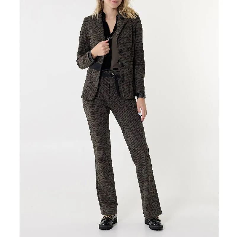 Taupe blazer Ritsjes Graphic