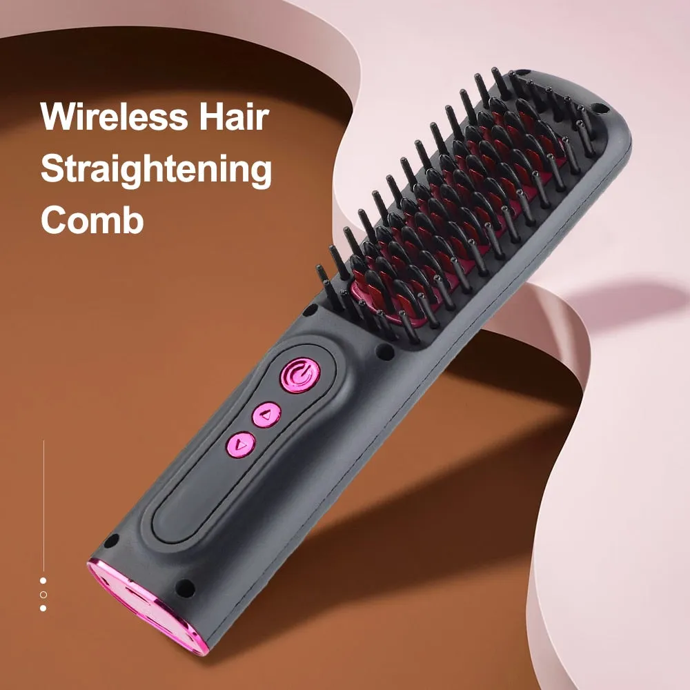 USB  Brush Straightening Hair Curling /Dryer  Styling Tool