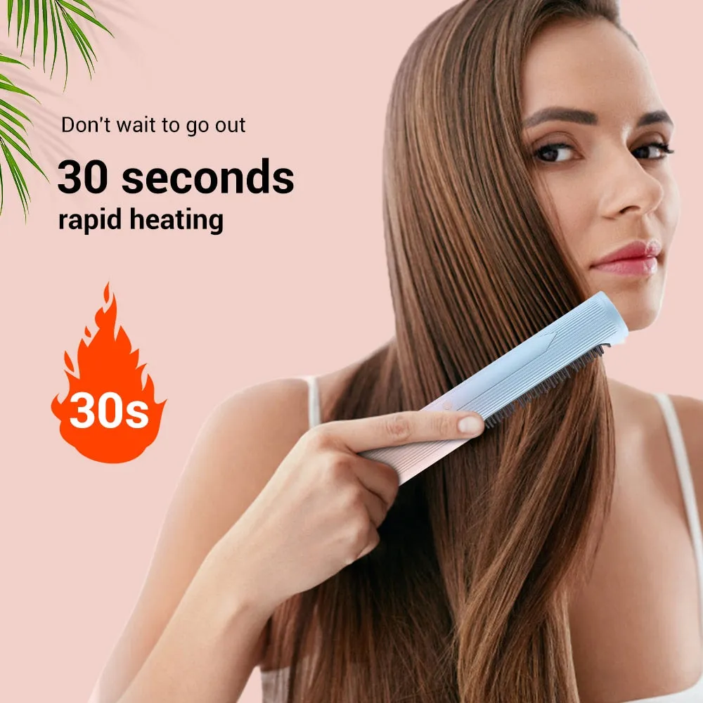USB  Brush Straightening Hair Curling /Dryer  Styling Tool