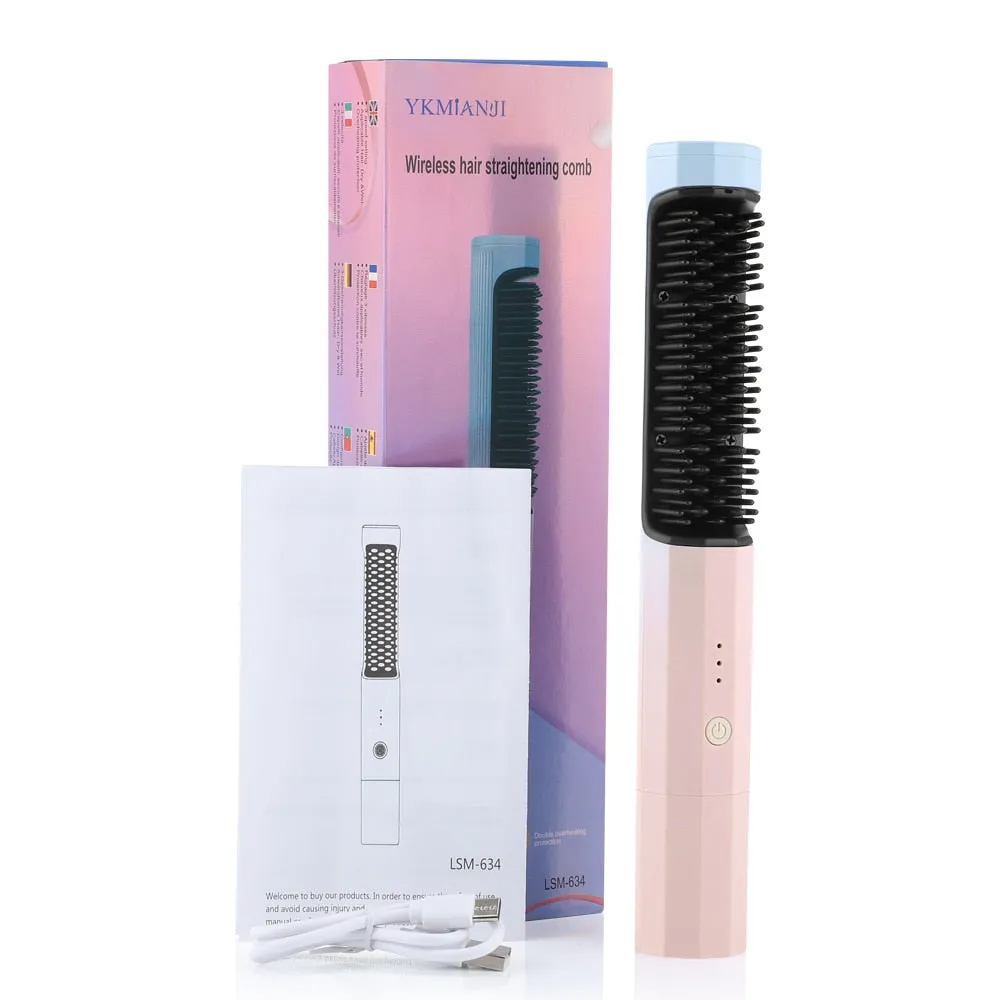 USB  Brush Straightening Hair Curling /Dryer  Styling Tool