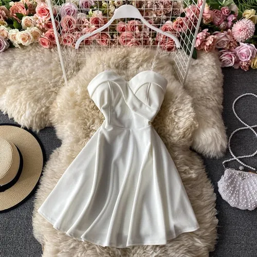 Women Spaghetti Strap Party Dress