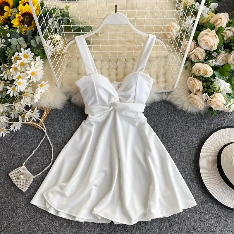 Women Spaghetti Strap Party Dress