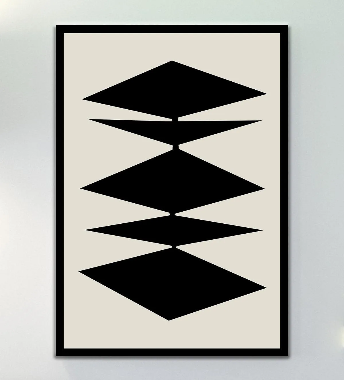 Zen Geometry: Minimalist Black & White Abstract Trio